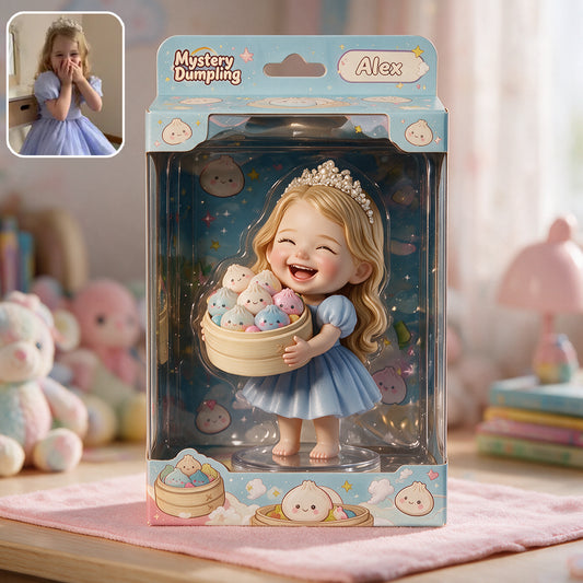 Lustiges Mystery-Dumpling-Geschenk für Kinder - Personalisierte Acryl-Display-Box