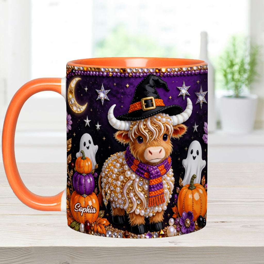 Love Highland Cows - Personalized Highland Cow Accent Mug