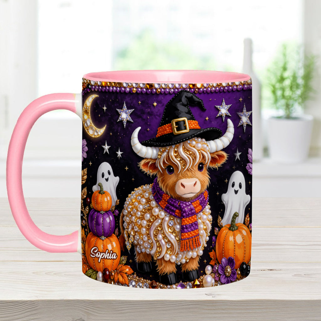 Love Highland Cows - Personalized Highland Cow Accent Mug