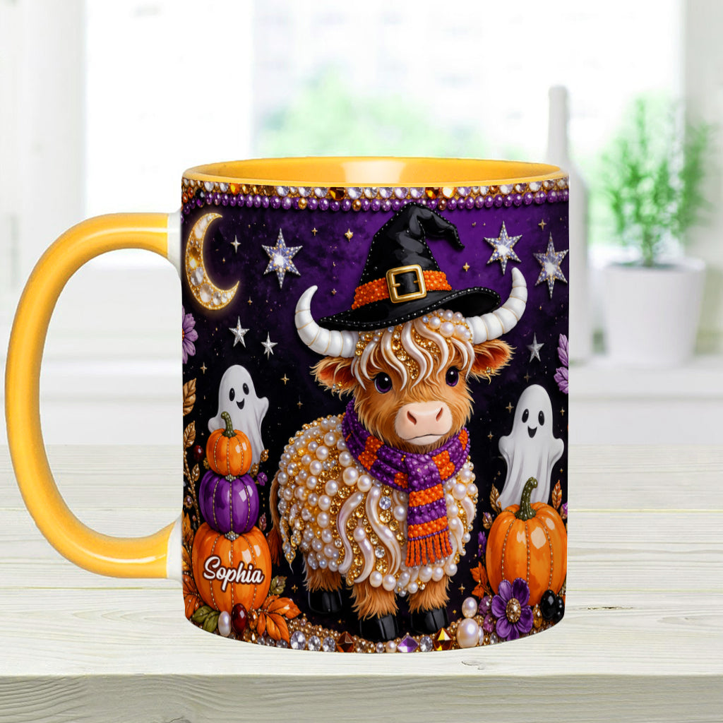 Love Highland Cows - Personalized Highland Cow Accent Mug