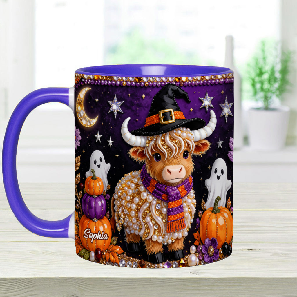 Love Highland Cows - Personalized Highland Cow Accent Mug