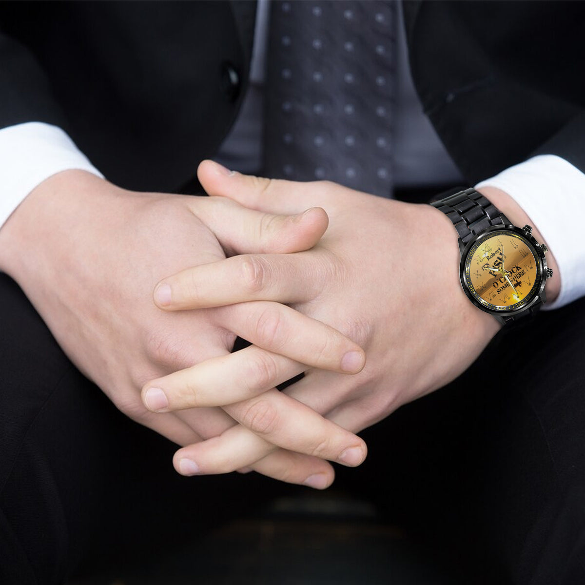 It's Fish O'clock Somewhere - Personalized Fishing Hand Watch