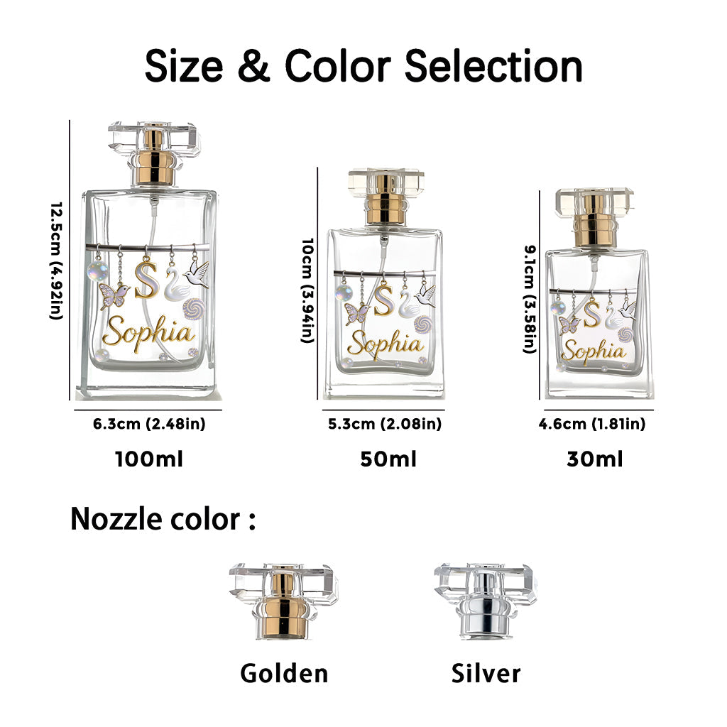 Enchantic Initial Letter Gift - Personalized Self Love Refillable Perfume Bottle