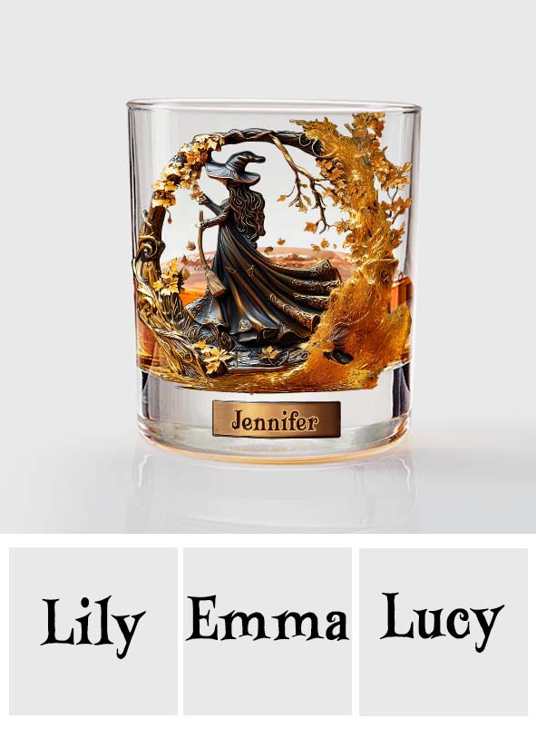 Beautiful Witch - Personalized Witch Whiskey Glass