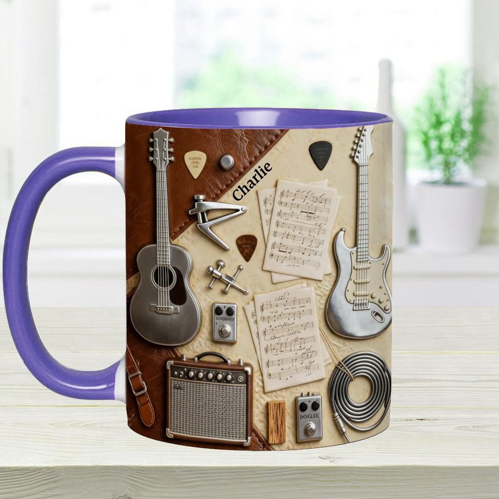 Guitarist - Personalized Guitar Accent Mug & Coaster