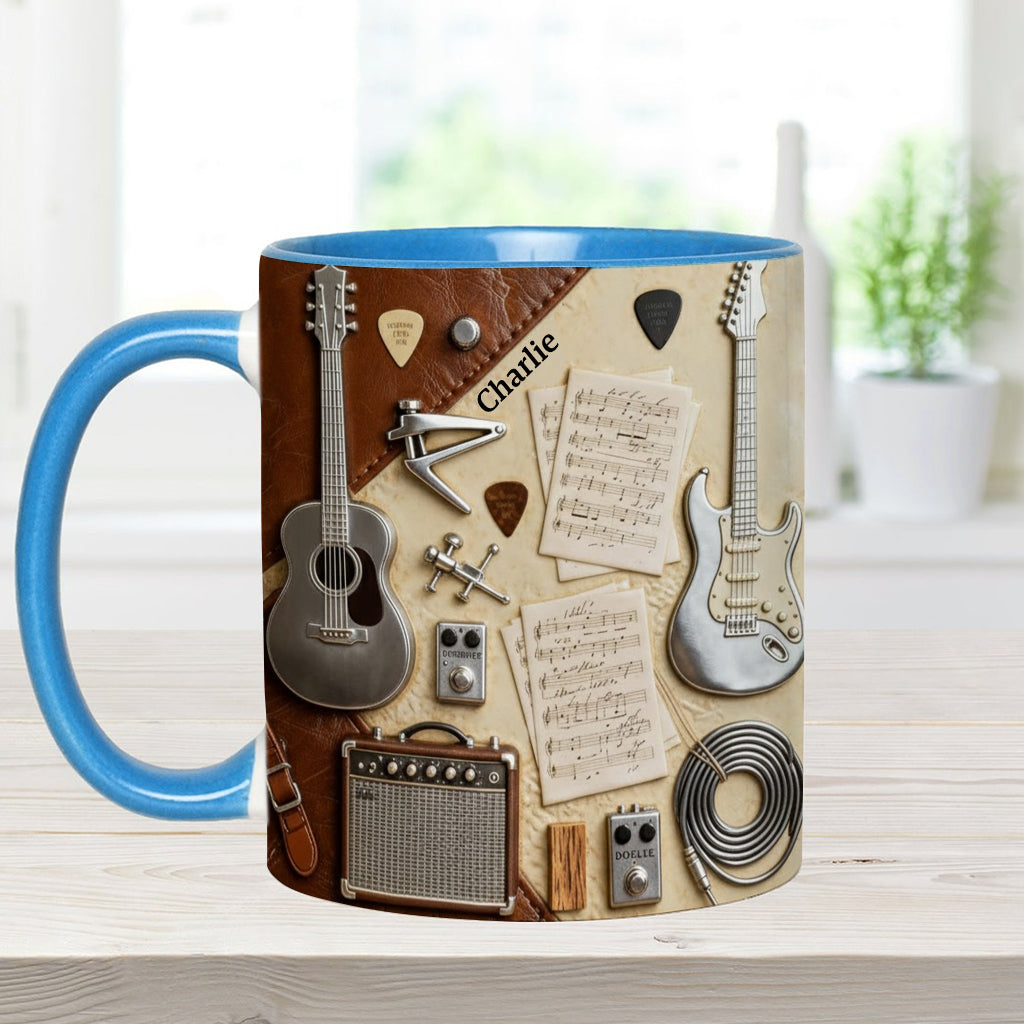 Guitarist - Personalized Guitar Accent Mug & Coaster