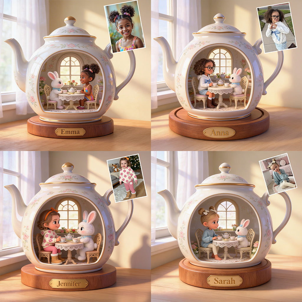 Custom Any Photo Best Easter Gift - Personalized Kid Custom Shaped Acrylic Plaque