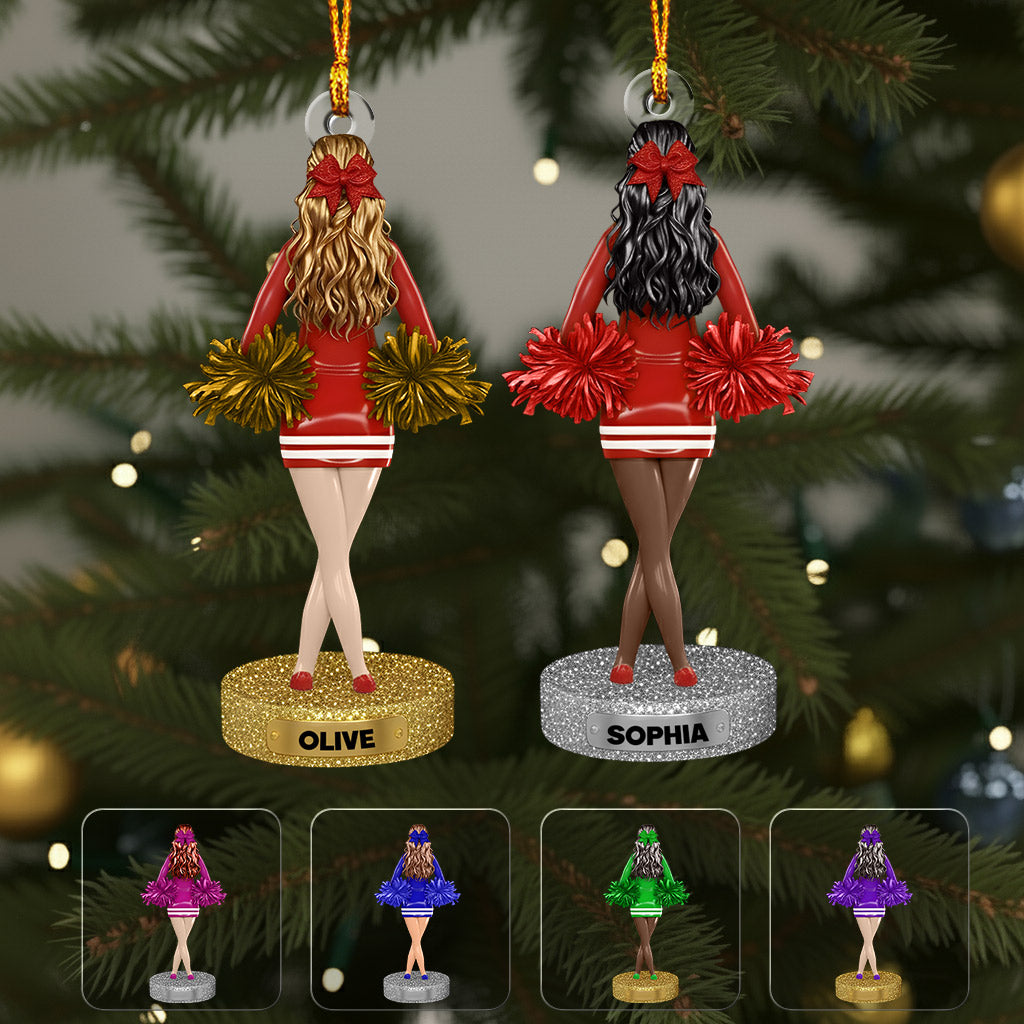 Beste Cheerleaderin des Jahres – Personalisierter Cheerleading-Weihnachtsbaumschmuck