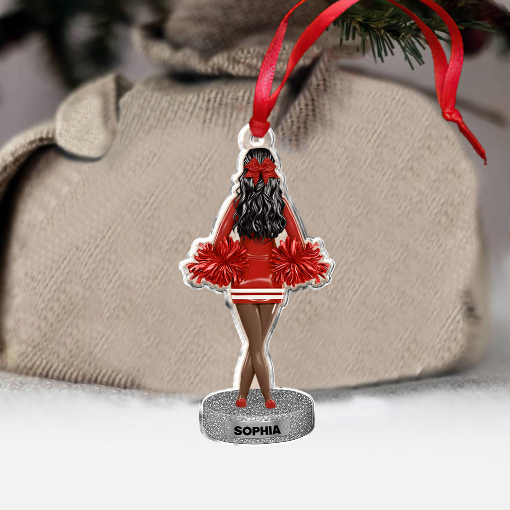 Beste Cheerleaderin des Jahres – Personalisierter Cheerleading-Weihnachtsbaumschmuck