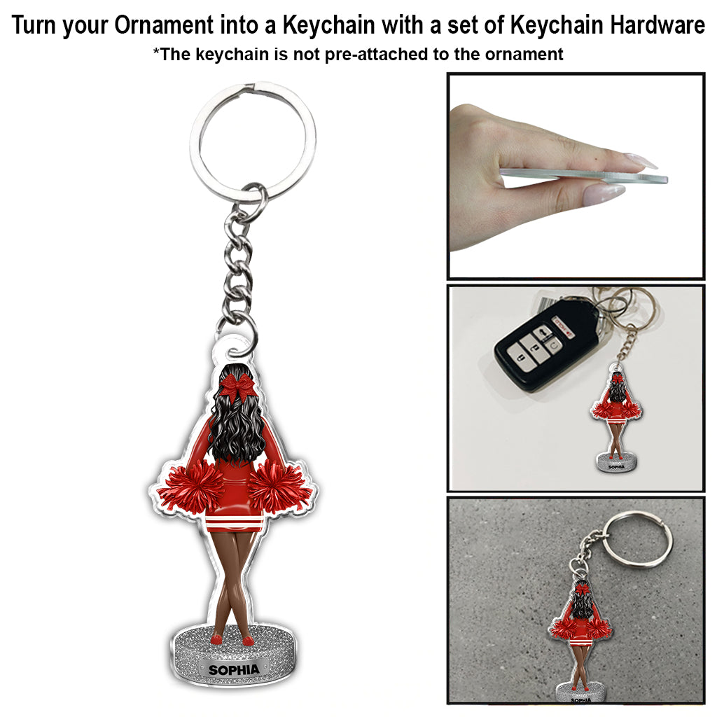 Beste Cheerleaderin des Jahres – Personalisierter Cheerleading-Weihnachtsbaumschmuck