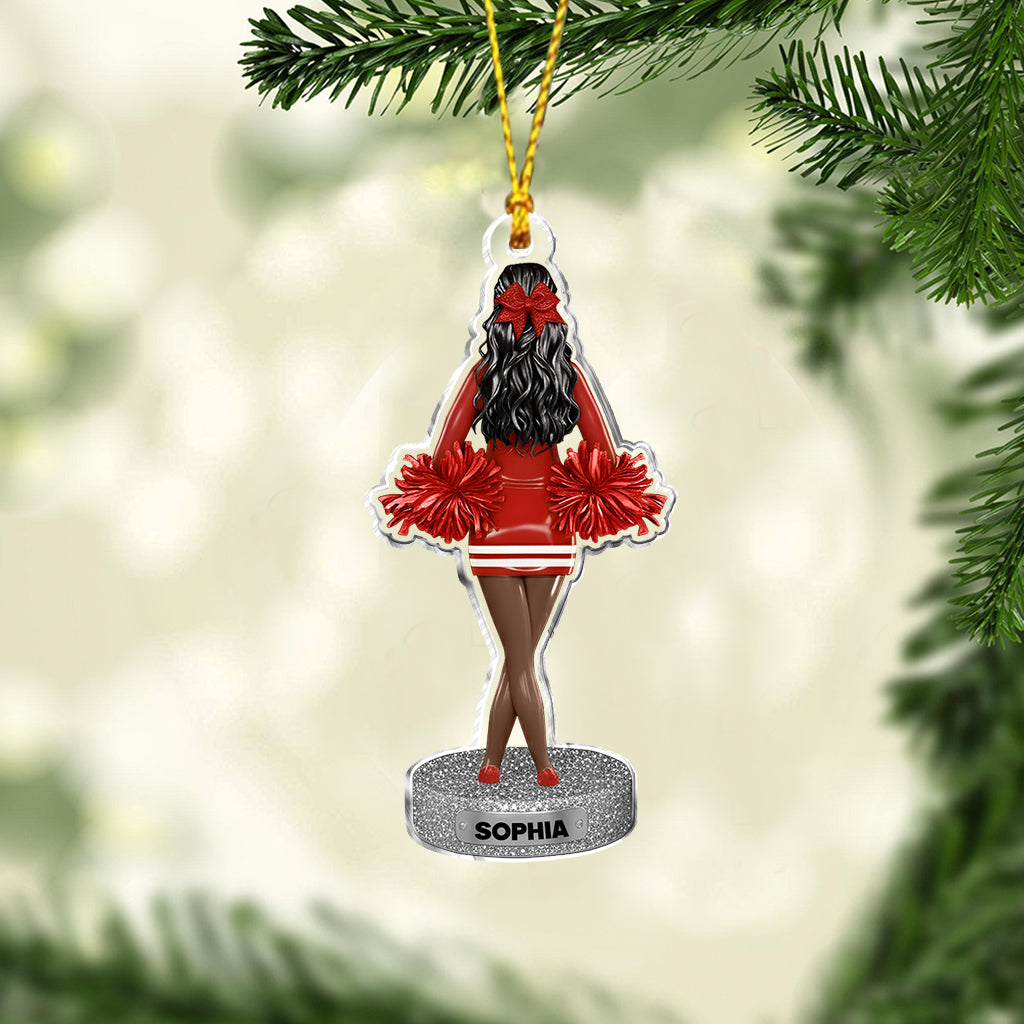 Beste Cheerleaderin des Jahres – Personalisierter Cheerleading-Weihnachtsbaumschmuck