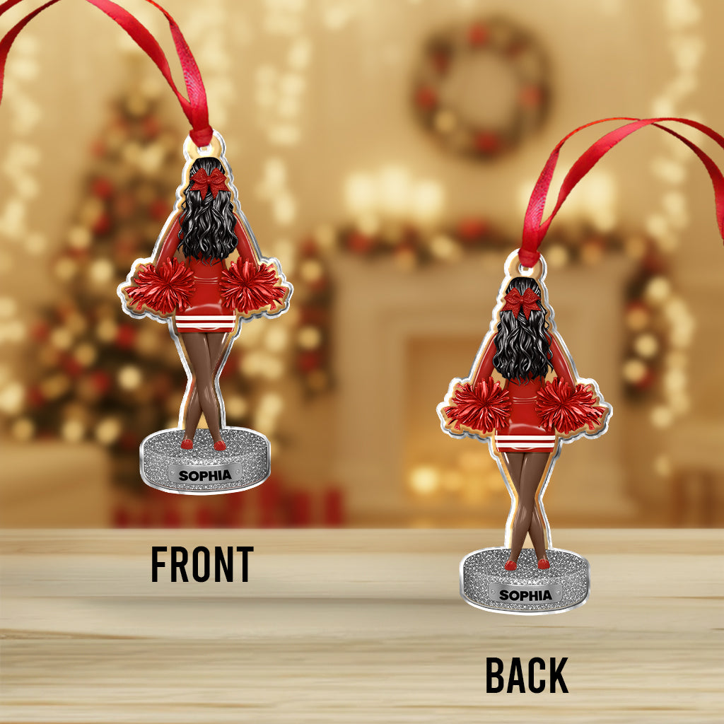 Beste Cheerleaderin des Jahres – Personalisierter Cheerleading-Weihnachtsbaumschmuck