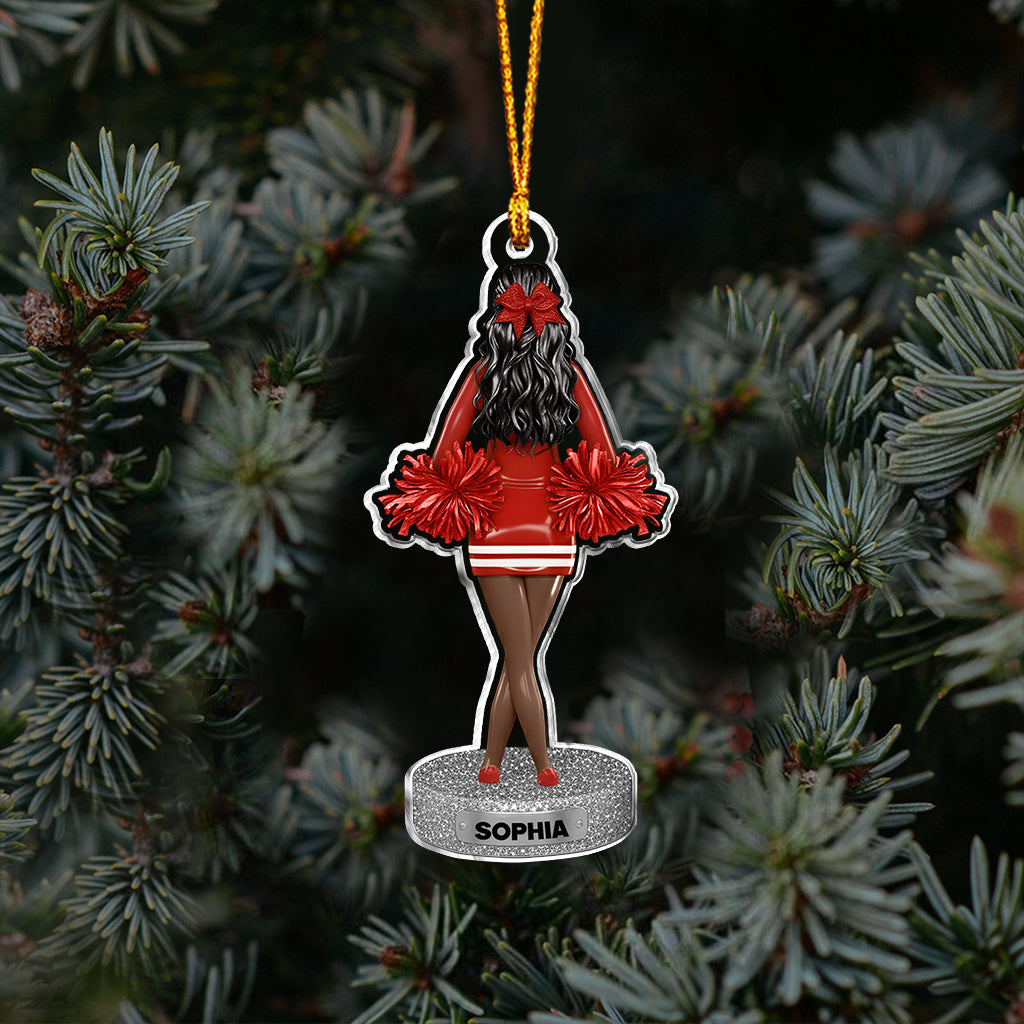 Beste Cheerleaderin des Jahres – Personalisierter Cheerleading-Weihnachtsbaumschmuck