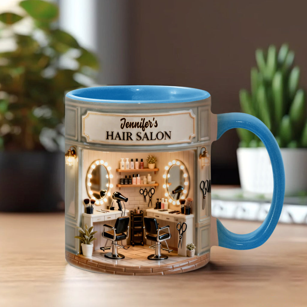 Proud Hair Stylist - Personalized Hairdresser Accent Mug