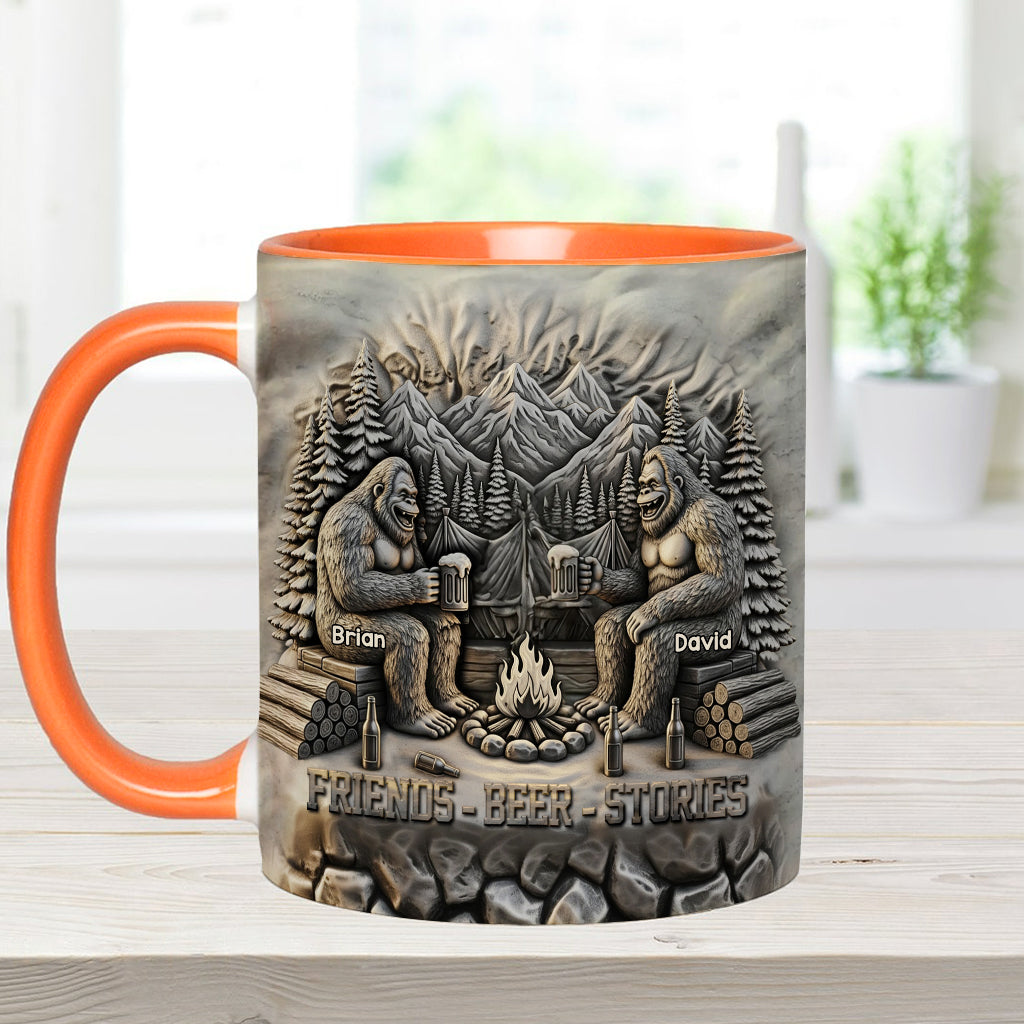 Friends Beer Stories - Personalized Camping Accent Mug