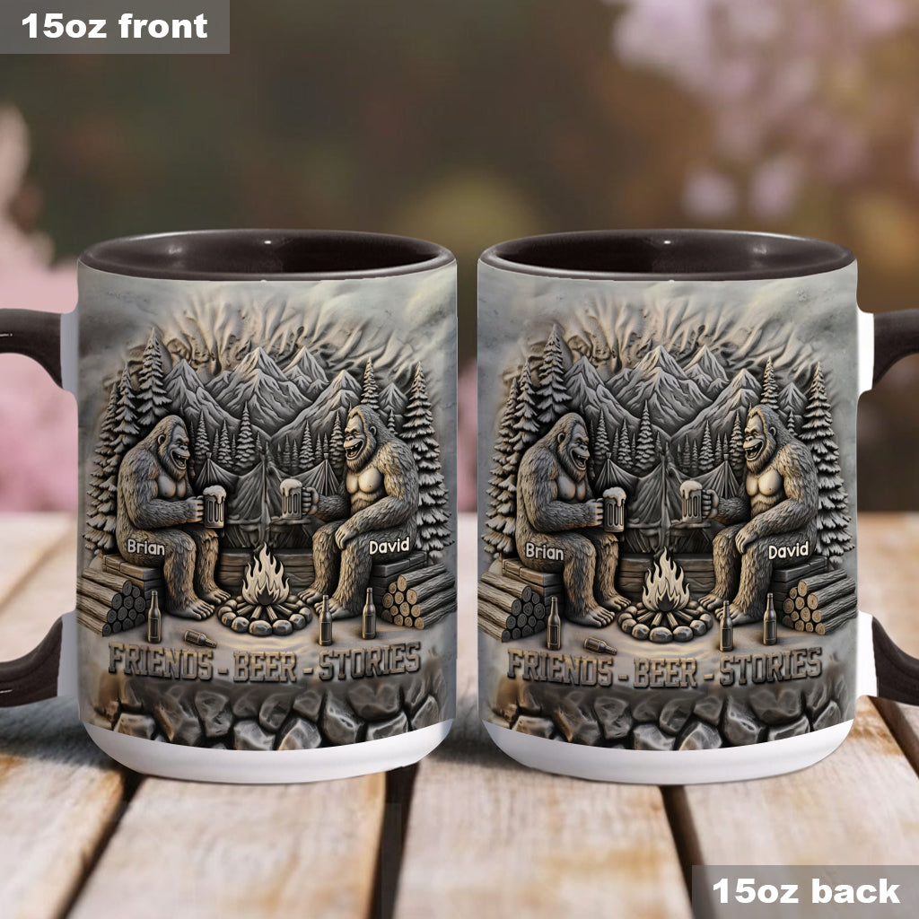 Friends Beer Stories - Personalized Camping Accent Mug