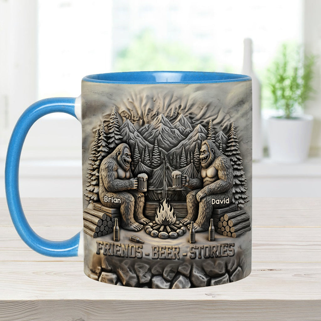 Friends Beer Stories - Personalized Camping Accent Mug