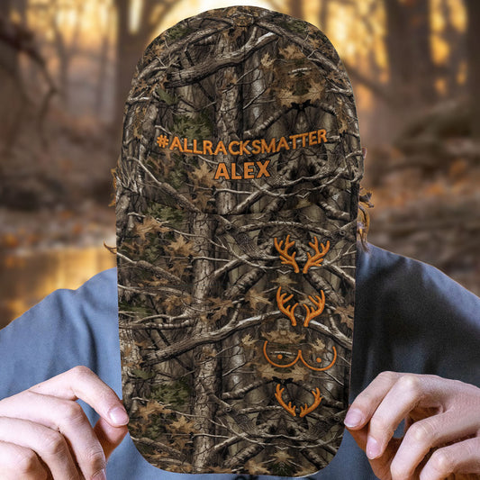 All Racks Matter Camo - Personalisierte Jagdmütze mit extra langem Schirm