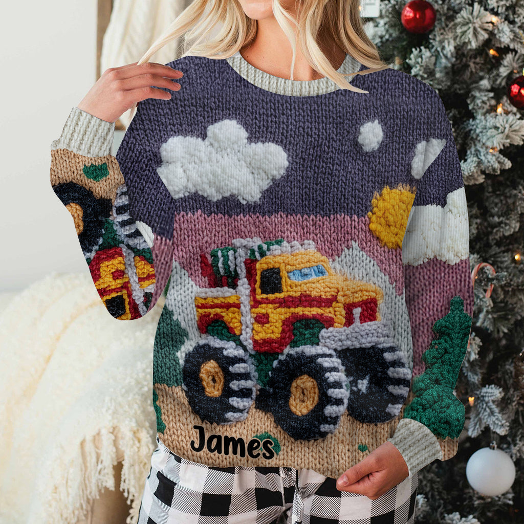 Liebes-Truck - Personalisierter Kinder-Pullover