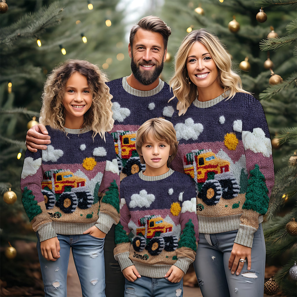 Liebes-Truck - Personalisierter Kinder-Pullover