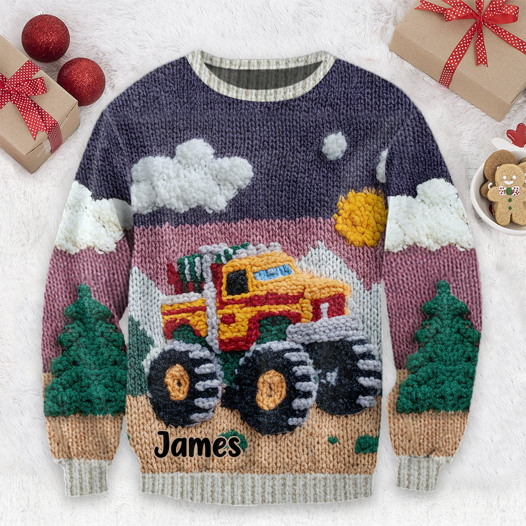 Liebes-Truck - Personalisierter Kinder-Pullover