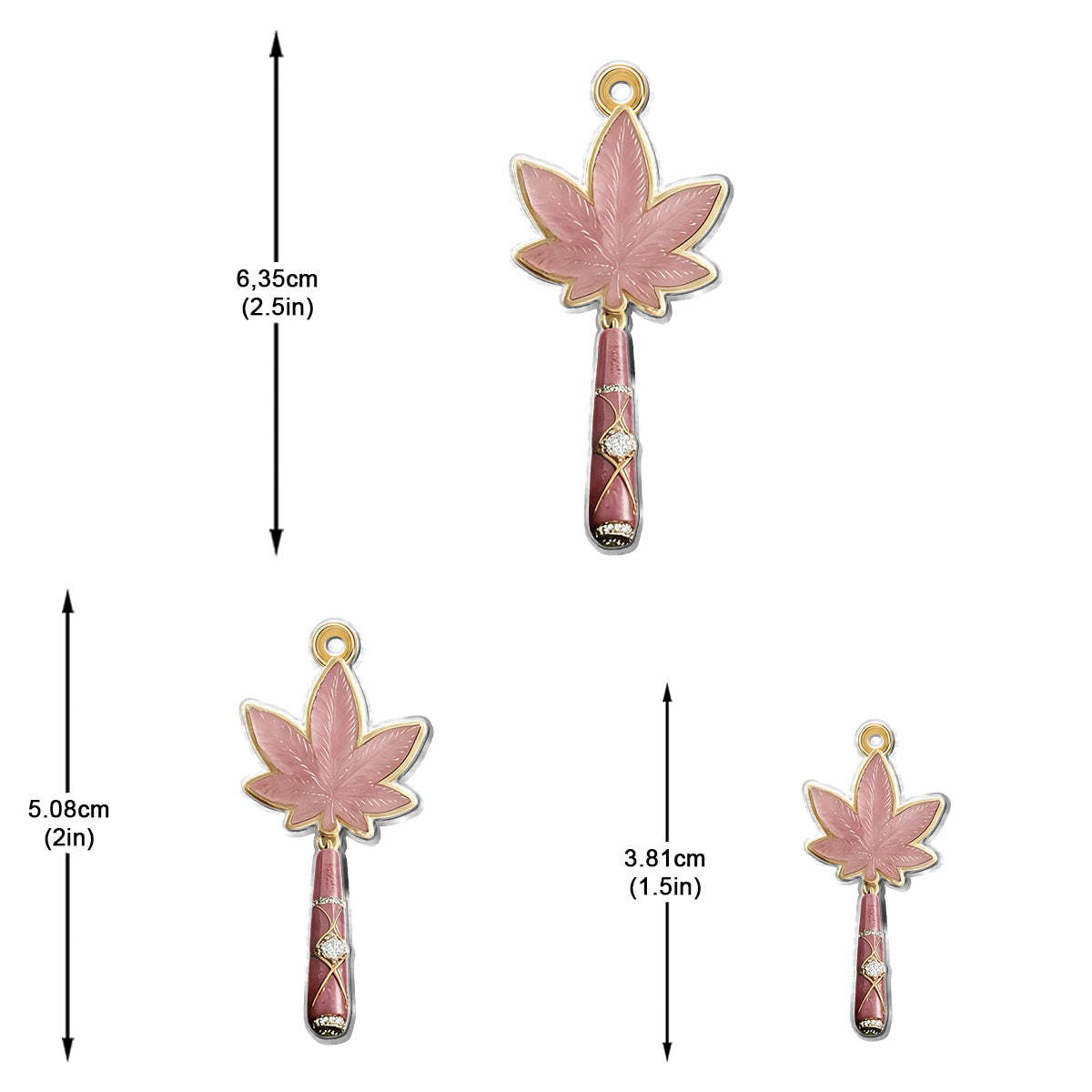 Feeling Dope - Personalisierte Weed Ohrringe & Anhänger Halskette