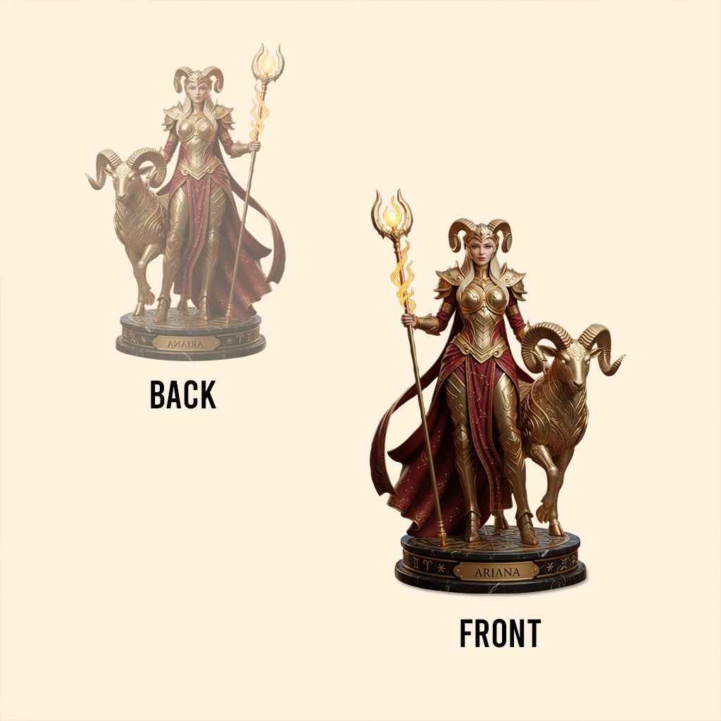 Individuell gestaltete Sternzeichenfigur, Astrologie-Geschenk – Personalisierte Horoskop-Acrylplakette in Sonderform