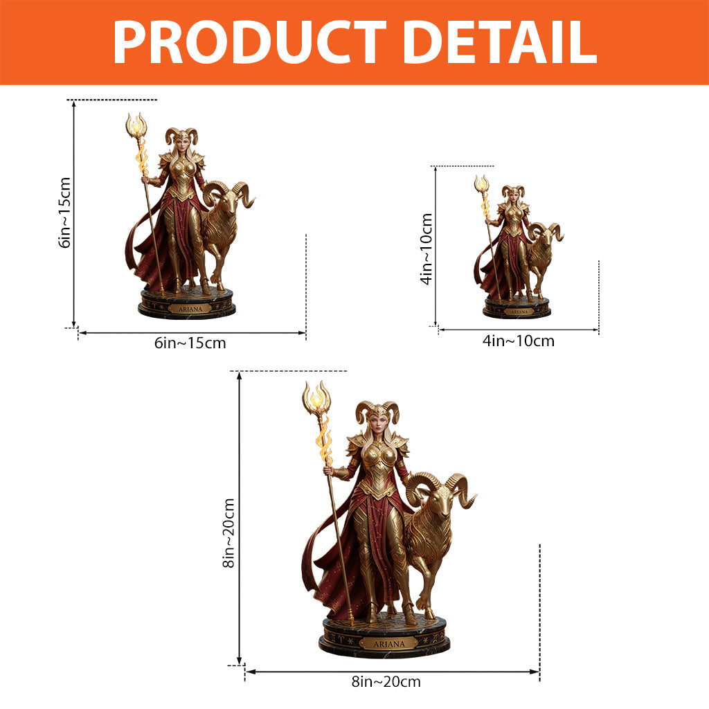 Individuell gestaltete Sternzeichenfigur, Astrologie-Geschenk – Personalisierte Horoskop-Acrylplakette in Sonderform