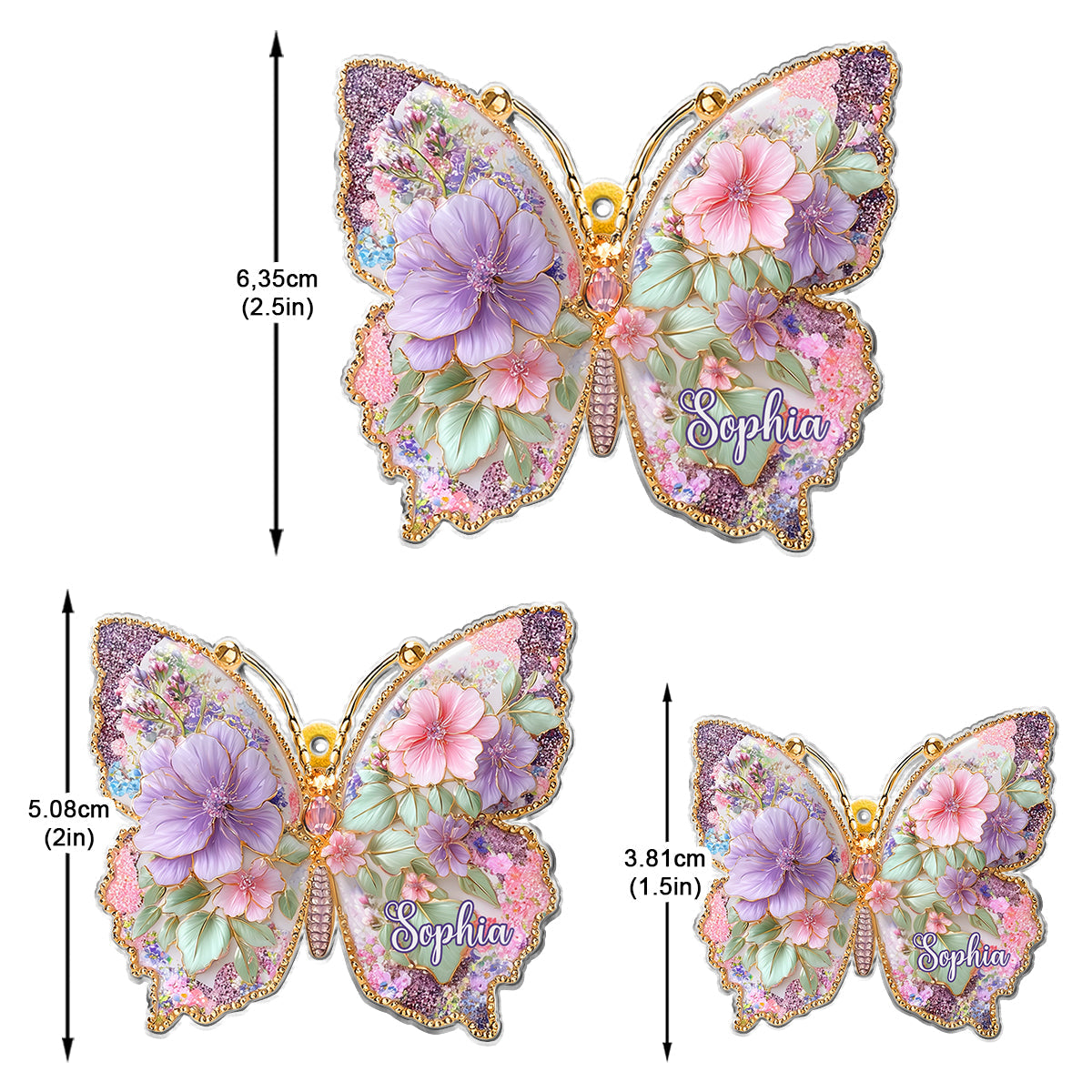 Schmetterlingsliebe – Personalisierte Schmetterlingsohrringe