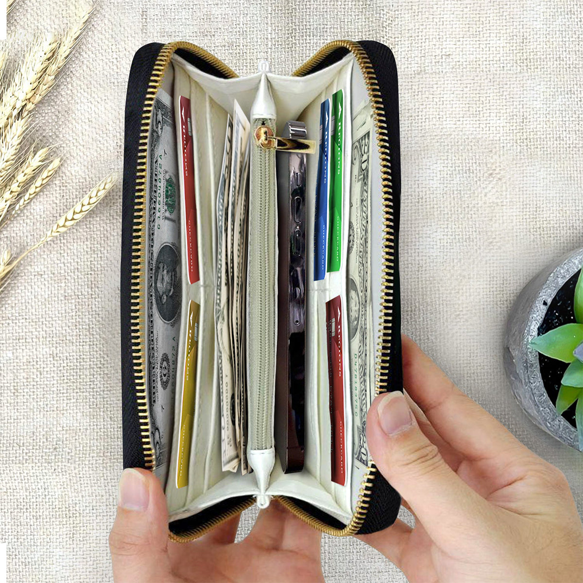 Die beste Oma aller Zeiten – Personalisierte Oma-Geldbörse aus Leder