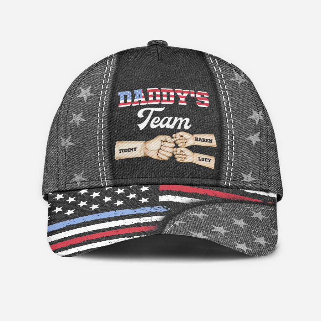 Stolzer Papa Team-Faustgruß – Personalisierte klassische Vaterkappe