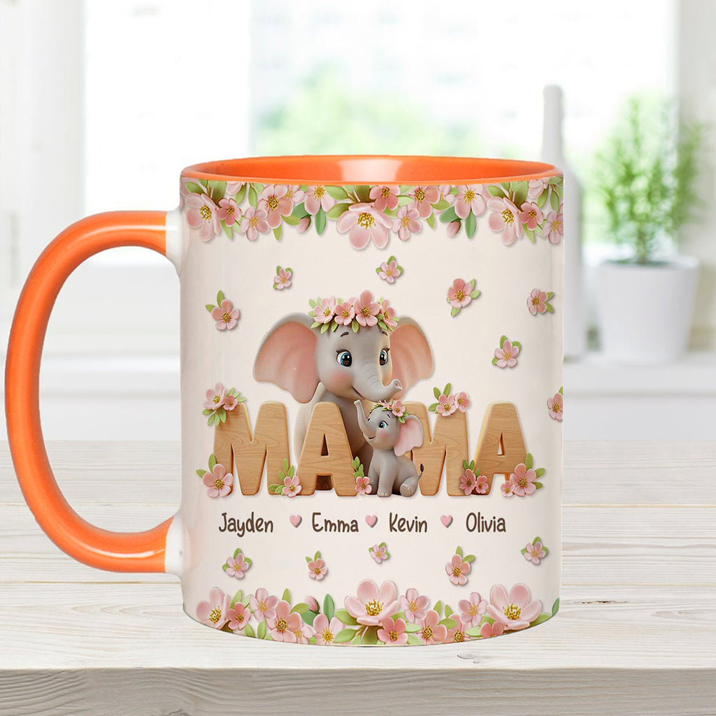 Ich liebe dich Mama - Personalisierte Tasse mit Muttermotiv