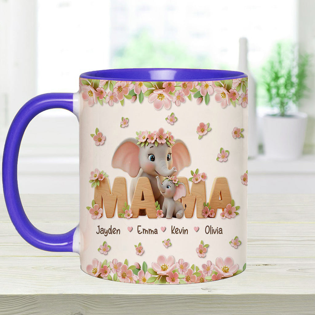 Ich liebe dich Mama - Personalisierte Tasse mit Muttermotiv