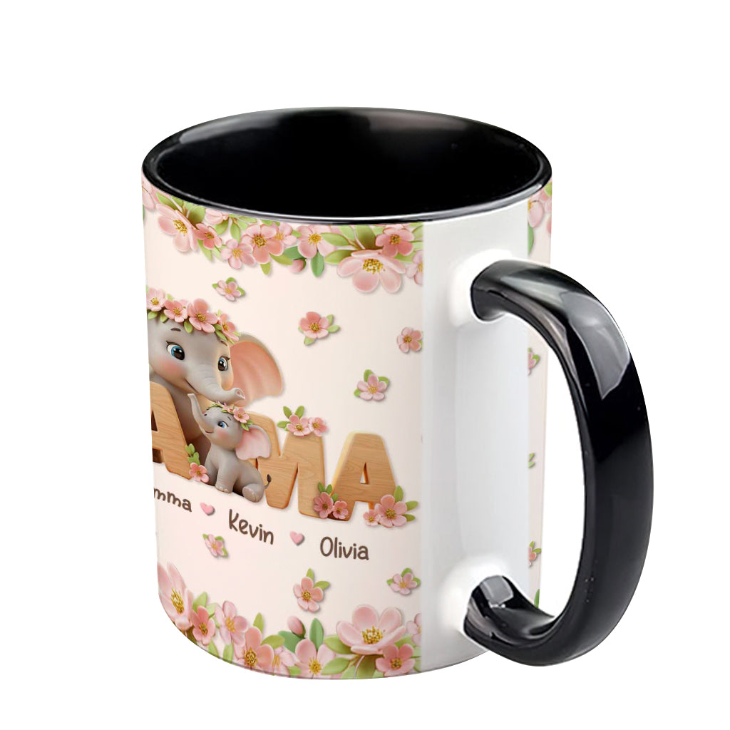 Ich liebe dich Mama - Personalisierte Tasse mit Muttermotiv