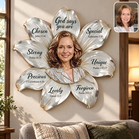 Custom Any Photo - Personalized Christian 3D Printed Cut Metal Sign