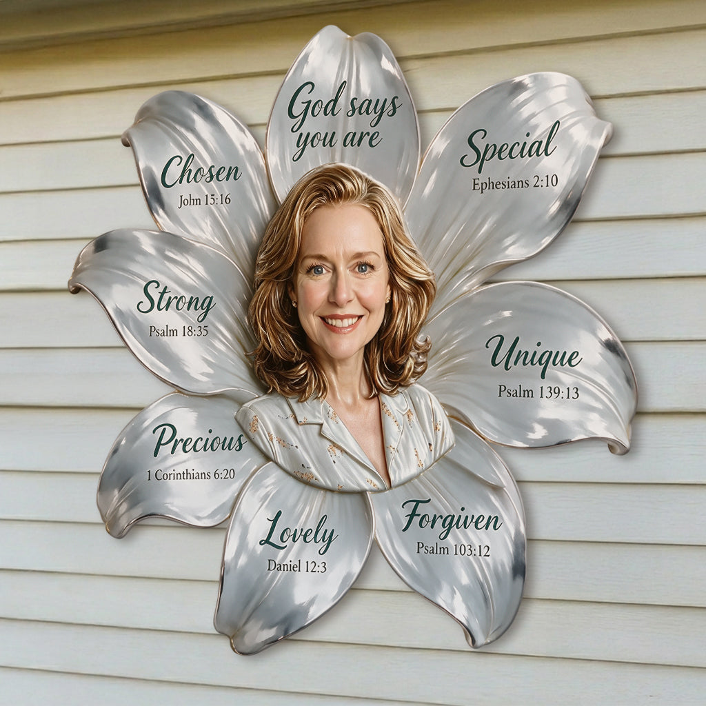 Custom Any Photo - Personalized Christian 3D Printed Cut Metal Sign
