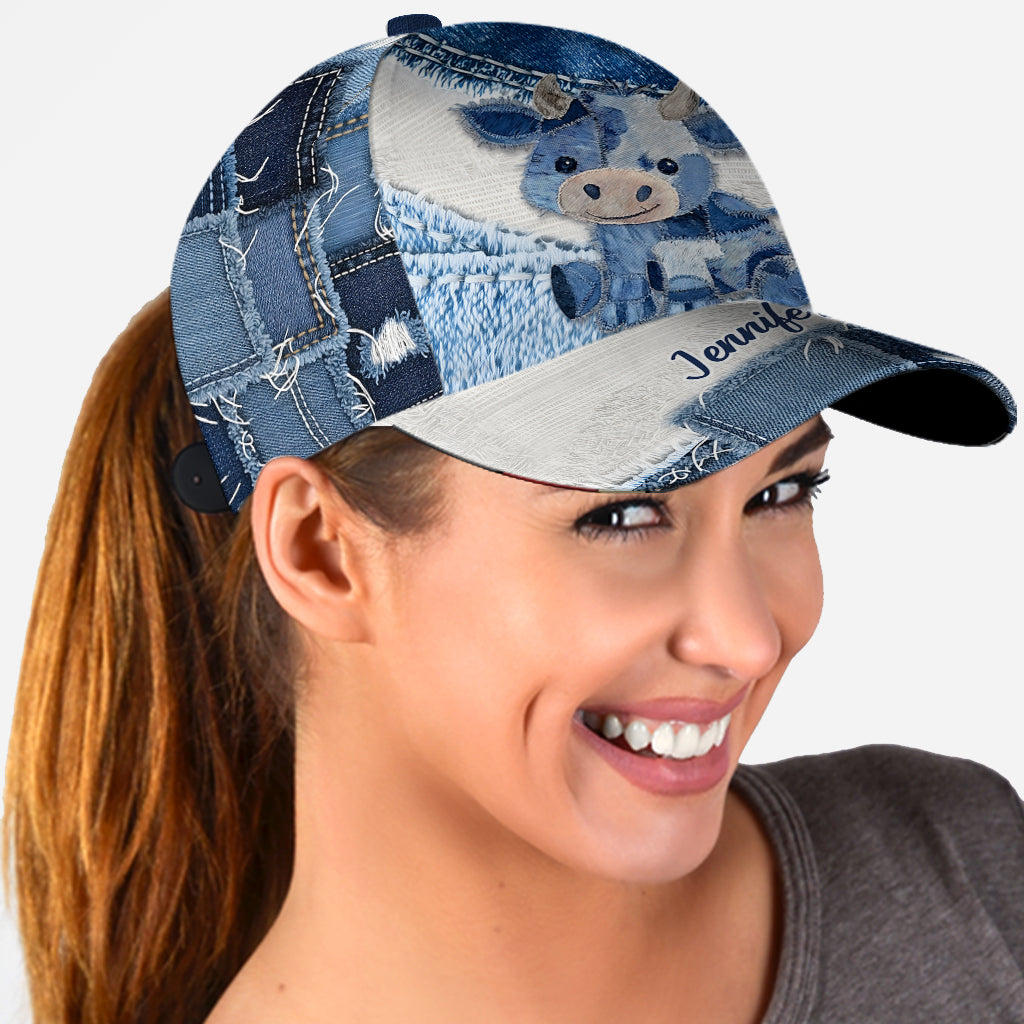 Niedliche Hochlandkuh – Personalisierte Hochlandkuh-Klassikerkappe