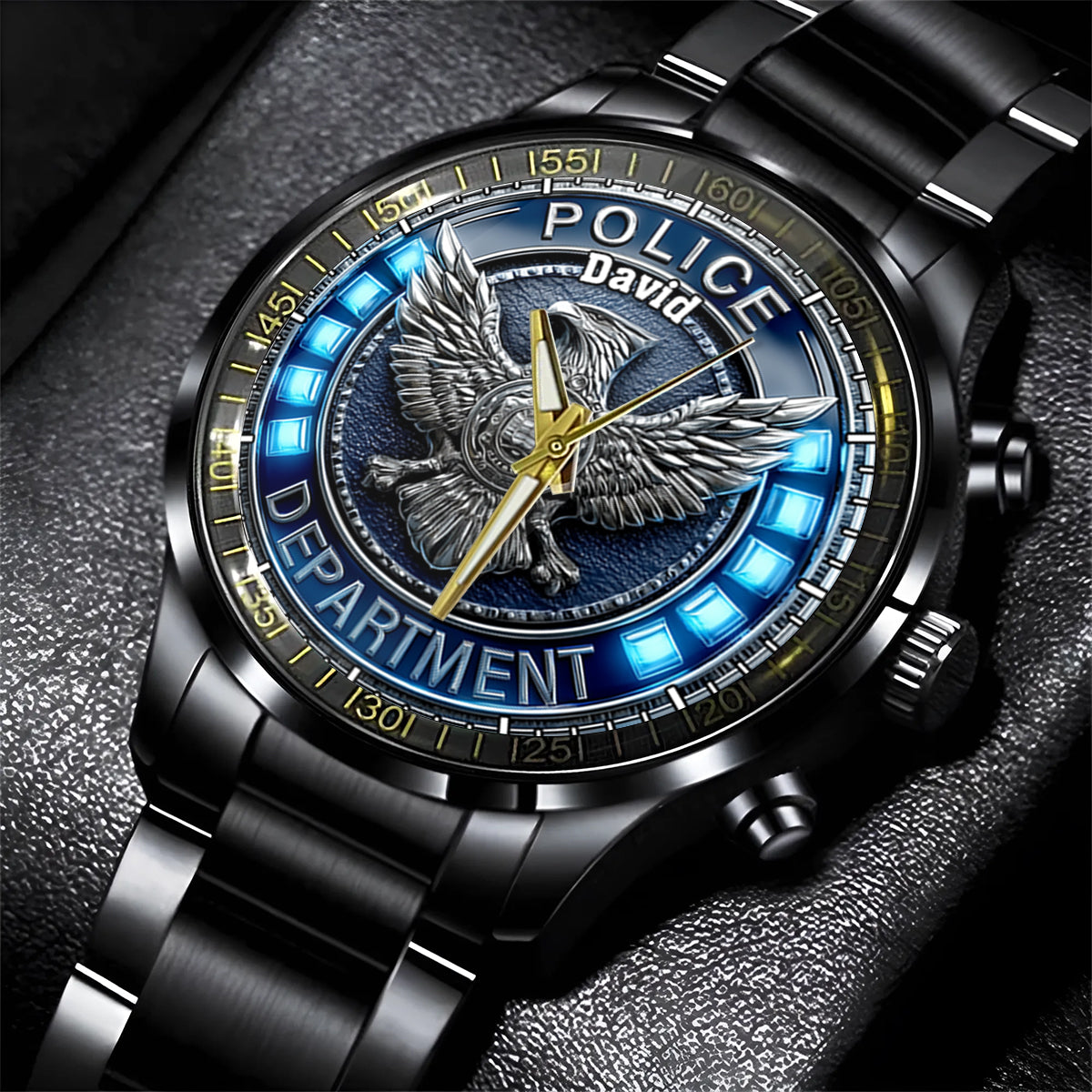Polizeibehörde – Personalisierte Armbanduhr für Polizeibeamte