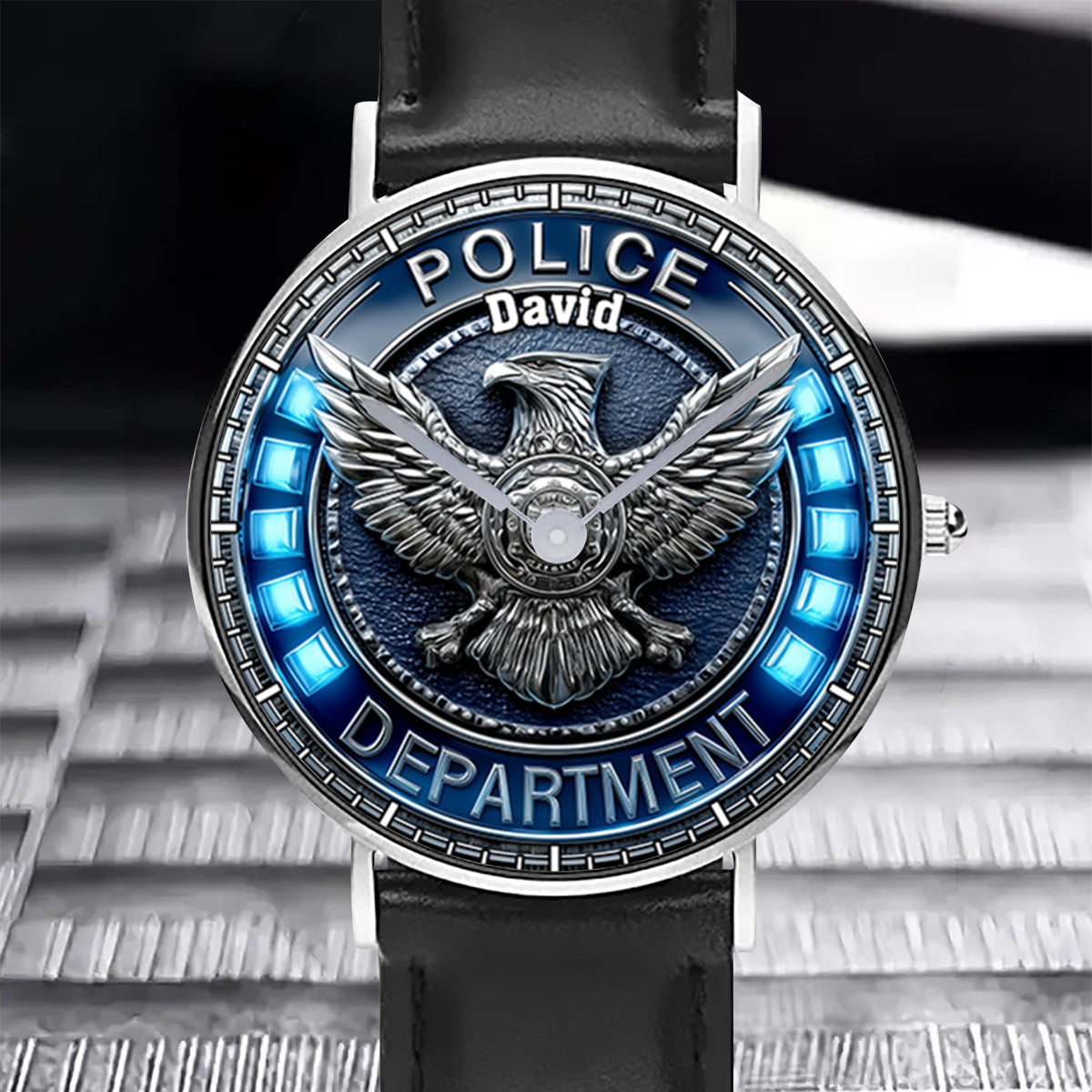 Polizeibehörde – Personalisierte Armbanduhr für Polizeibeamte