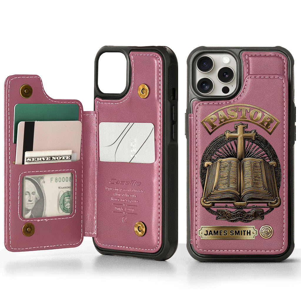 Gift For Pastor - Personalized Pastor Wallet Phone Case