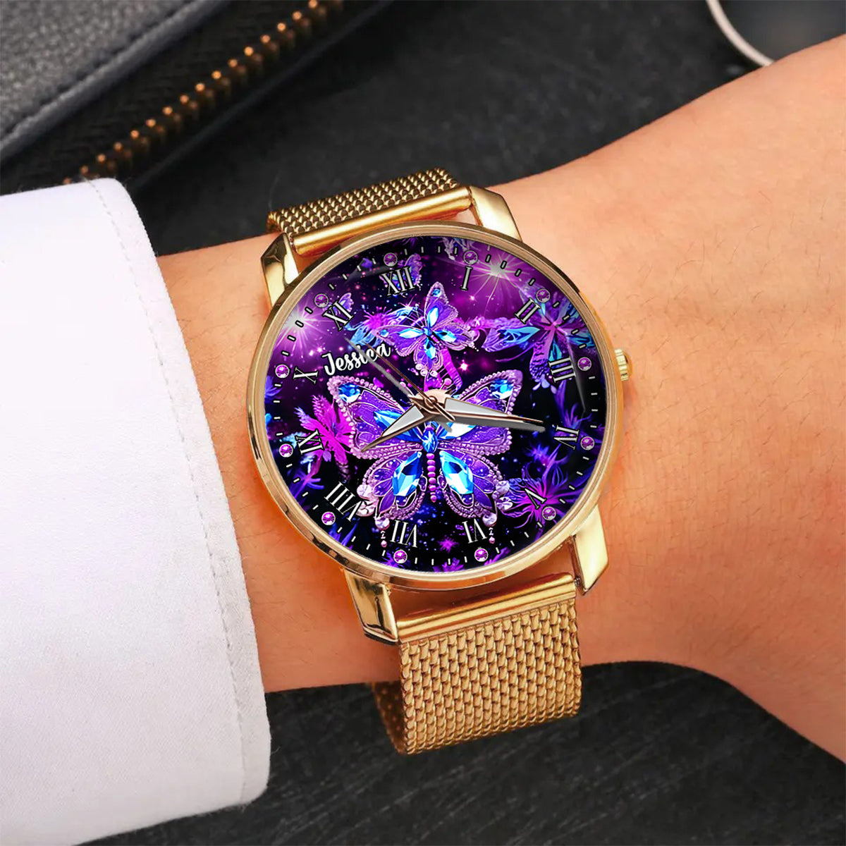 Butterfly Lovers - Personalized Butterfly Women Hand Watch
