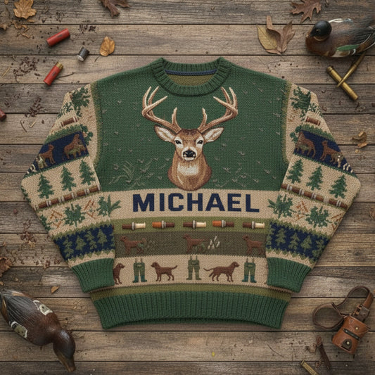 Liebe die Jagdsaison - Personalisierter Jagd-Pullover