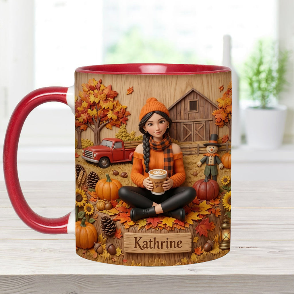 Tis The Season - Personalized Autumn Accent Mug & Coaster