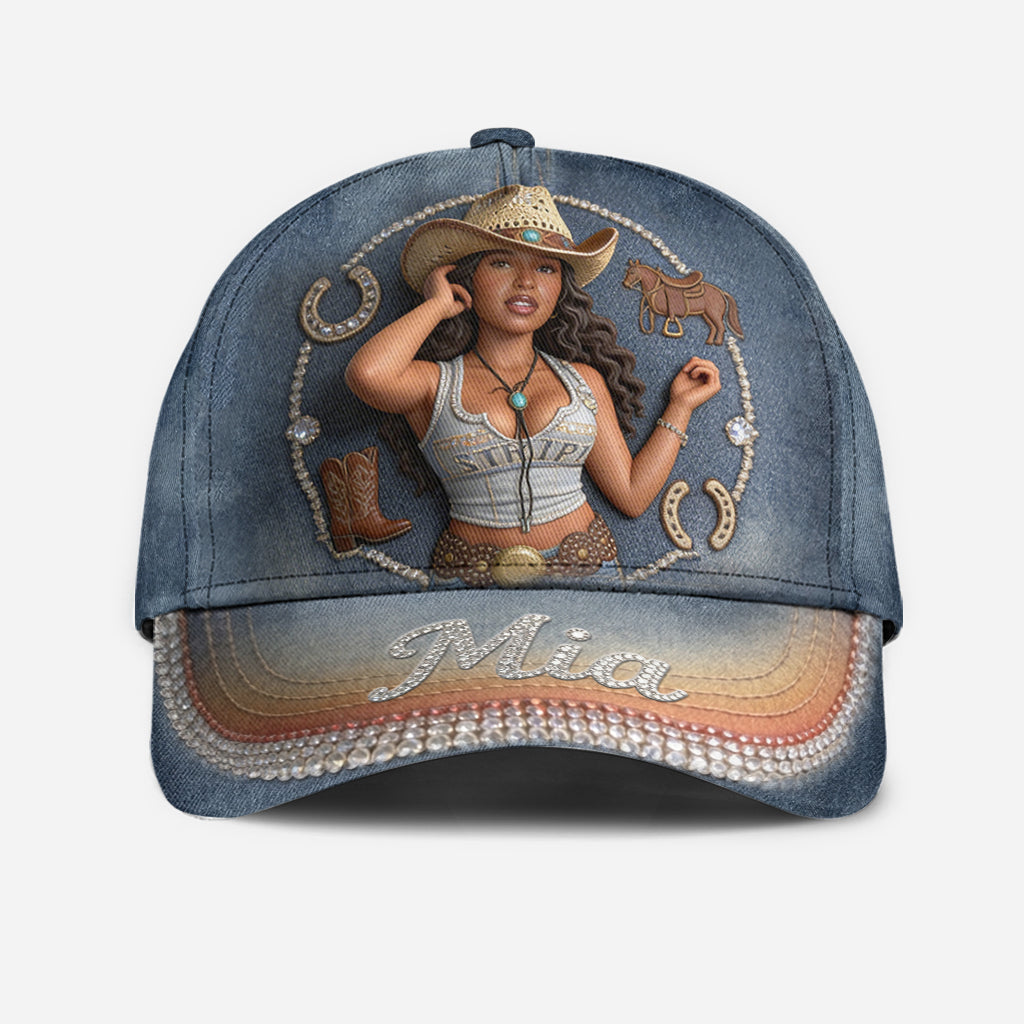Individuelles Foto - Personalisierte Cowgirl Classic Cap