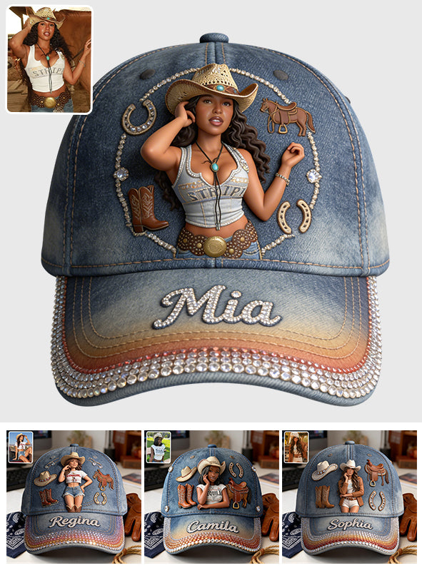 Individuelles Foto - Personalisierte Cowgirl Classic Cap