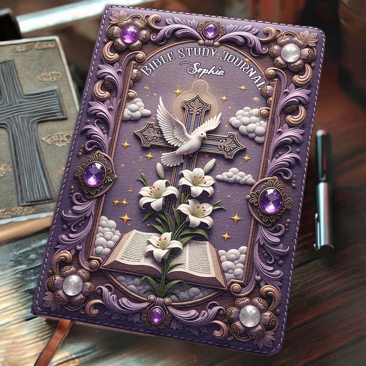 Bibelstudienjournal – Personalisiertes christliches Lederjournal