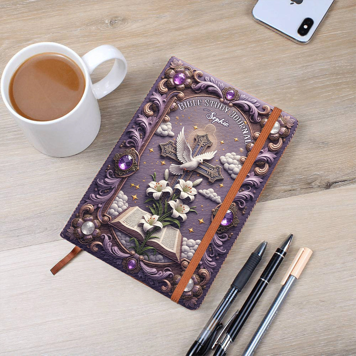 Bibelstudienjournal – Personalisiertes christliches Lederjournal