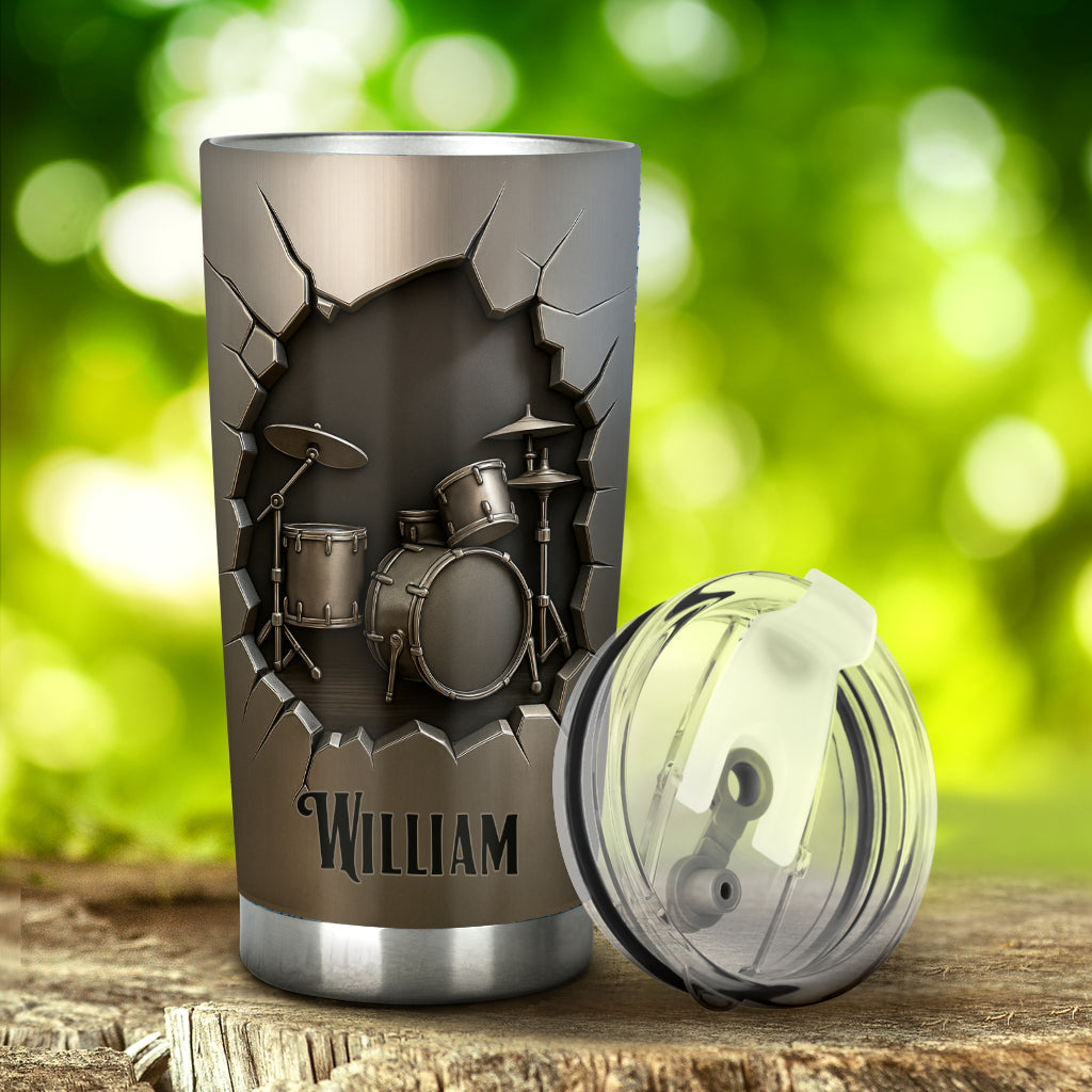 Starker Trommler – Personalisierter Trommler-Becher
