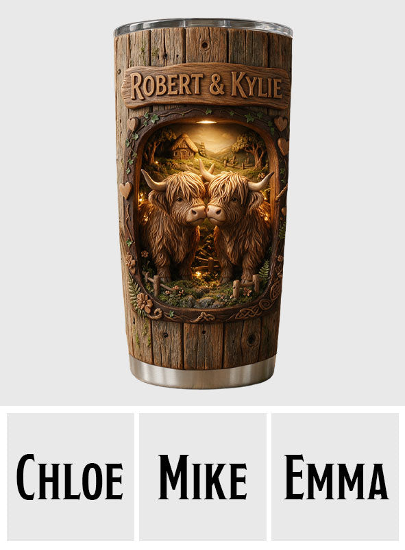 I'm Yours - Personalized Highland Cow Tumbler