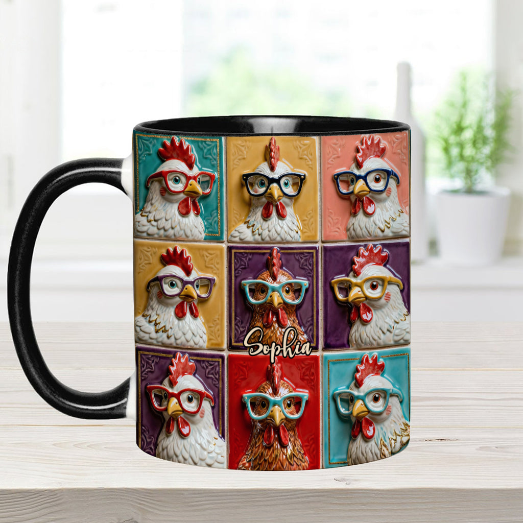 Liebe Hühnchen - Personalisierte Tasse mit Hühnermotiv